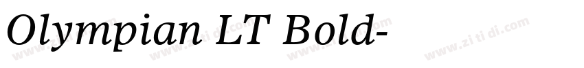 Olympian LT Bold字体转换
